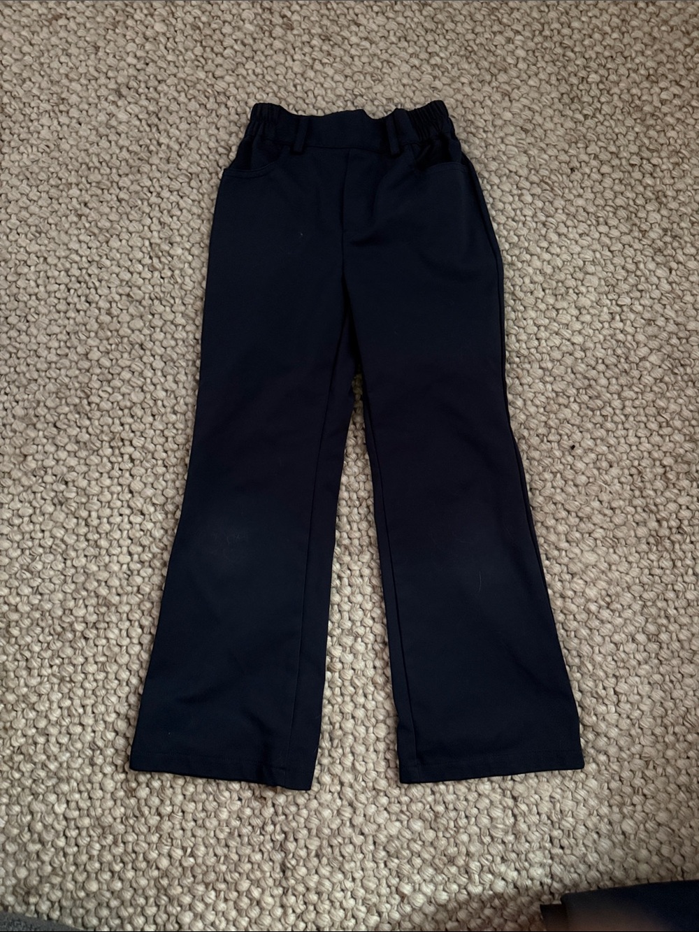 2 pair Navy Blue Kids Classic School Pants size 6-7